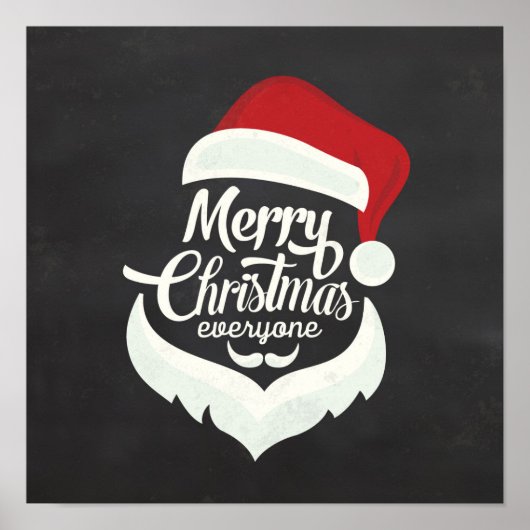 Vrolijk kerstfeest iedereen poster (Voorkant)