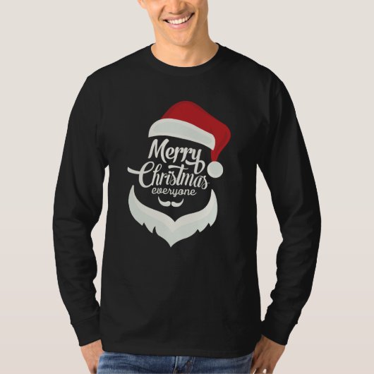 Vrolijk kerstfeest iedereen t-shirt (Voorkant)