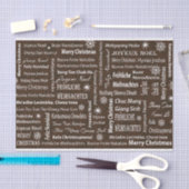 Vrolijk kerstfeest in andere talen tissuepapier (Craft)