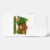 Vrolijk kerstfeest in de buurt van haard vreugdevu Case-Mate iPhone case (Achterkant (horizontaal))