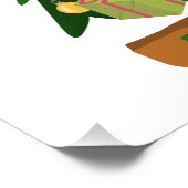 Vrolijk kerstfeest in de buurt van haard vreugdevu foto afdruk (Hoek)