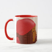 Vrolijk kerstfeest in de sneeuw mok (Links)