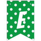 Vrolijk Kerstfeest in Groen en Rood en Wit Patroon Vlaggetjes (Derde vlag)