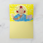 Vrolijk kerstfeest in het Grieks Feestdagen Kaart (Binnen)