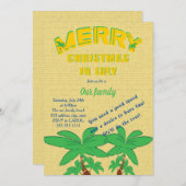 Vrolijk kerstfeest in juli feest kaart (Voorkant / Achterkant)