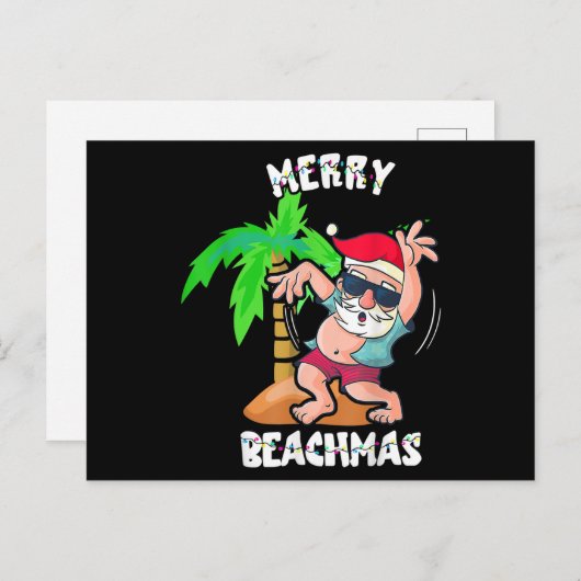 Vrolijk kerstfeest in juli grappige kerstmis poo feestdagenkaart (Voorkant / Achterkant)