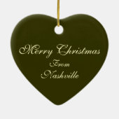 Vrolijk kerstfeest in Nashville Ornament (Achterkant)