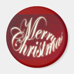 Vrolijk kerstfeest in Red Magnet Magneet
