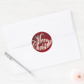Vrolijk kerstfeest in rode Stickers (Envelop)