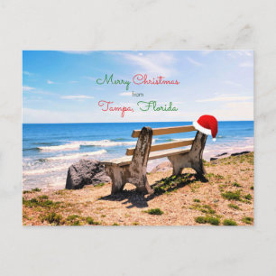 Vrolijk kerstfeest in Tampa, Florida Briefkaart