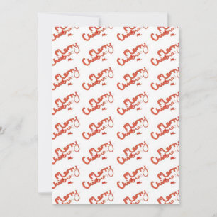 Vrolijk kerstfeest in verf Puzzle/Jigzaag Feestdagenkaart