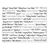 Vrolijk kerstfeest in vreemde talen rubberstempel (Afrduk)