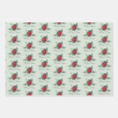 Vrolijk kerstfeest inpakpapier vel (Voorkant 3)