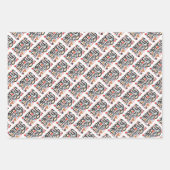 Vrolijk kerstfeest inpakpapier vel (Voorkant)