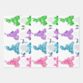 Vrolijk kerstfeest inpakpapier vel (Voorkant 3)