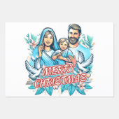 Vrolijk kerstfeest inpakpapier vel (Voorkant 2)