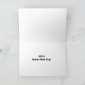 "VROLIJK KERSTFEEST IS GEWENST" aan VROUW TEACHER Feestdagen Kaart (Binnen)