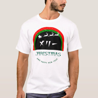 Vrolijk Kerstfeest ( Japans & Engels ) mannen T-sh T-shirt