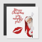 Vrolijk kerstfeest je stoute meid Funny Santa Holi (Voorkant / Achterkant)