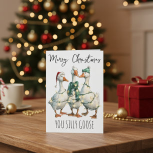 Vrolijk kerstfeest, jij Gekke gans Kaart