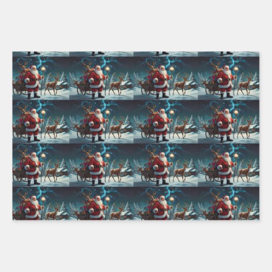 Vrolijk kerstfeest Jolly feestelijk inpakpapier (Voorkant 2)