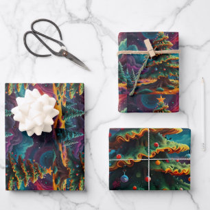 Vrolijk kerstfeest Jolly feestelijk inpakpapier