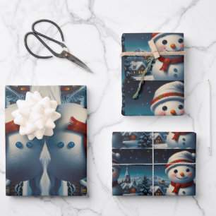 Vrolijk kerstfeest Jolly feestelijk inpakpapier Vel