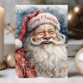 Vrolijk Kerstfeest Jolly Waterverf Sinterklaas Feestdagen Kaart
