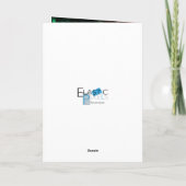 Vrolijk kerstfeest, joods-achtig Green RedLights Kaart (Achterkant)