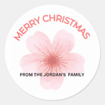 Vrolijk kerstfeest Jordan's familie stickers