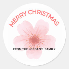 Vrolijk kerstfeest Jordan's familie stickers