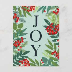 Vrolijk Kerstfeest JOY Corporate Groet Vakantie Briefkaart