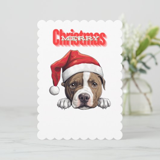 Vrolijk kerstfeest kaart (Staand voorkant)