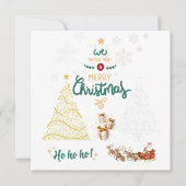 Vrolijk kerstfeest kaart (Voorkant)