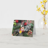 Vrolijk kerstfeest. kaart (Gele Bloem)