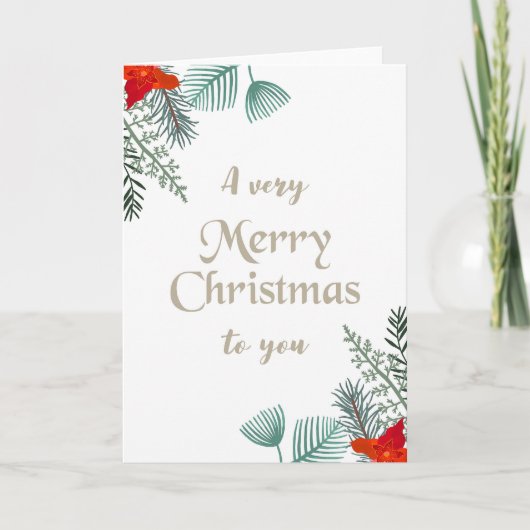 Vrolijk kerstfeest kaart (Voorkant)