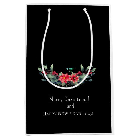 vrolijk kerstfeest! Kaart Medium Cadeauzakje (Voorkant)