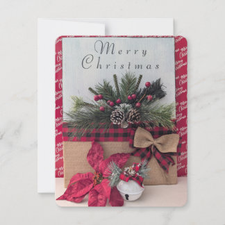 Vrolijk kerstfeest Kaart Notitiekaartje