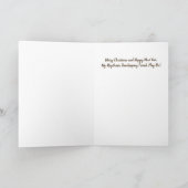 Vrolijk kerstfeest Kaart voor een drummer (Binnen)