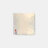 Vrolijk kerstfeest, kat met kerstman, speciaal gep post-it® notes (Voorkant)