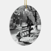 Vrolijk kerstfeest keramisch ornament (Rechts)