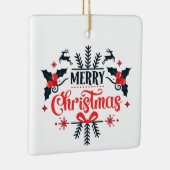 Vrolijk kerstfeest keramisch ornament (Rechts)