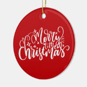 Vrolijk kerstfeest keramisch ornament (Links)