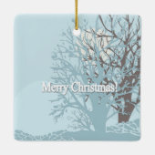 Vrolijk kerstfeest! keramisch ornament (Achterkant)