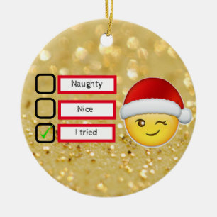 Vrolijk kerstfeest keramisch ornament