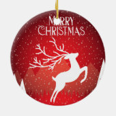 Vrolijk kerstfeest keramisch ornament (Achterkant)