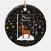 Vrolijk kerstfeest keramisch ornament (Achterkant)