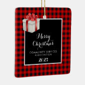 Vrolijk kerstfeest keramisch ornament (Rechts)