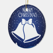 Vrolijk kerstfeest keramisch ornament (Links)