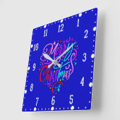 Vrolijk kerstfeest - Kerst Design Klok (Hoek)